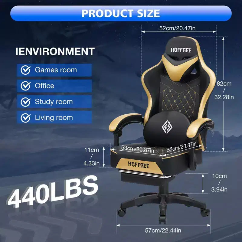 Fauteuil de jeu massant en cuir véritable, chaise de bureau ergonomique pour ordinateur