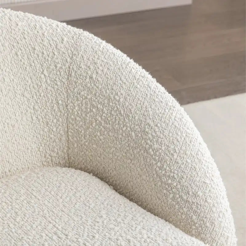 Fauteuil rembourré 31 Boucle avec base pivotante
