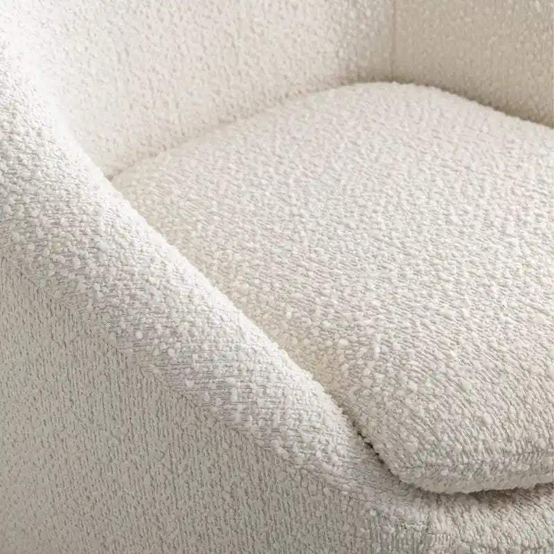 Fauteuil rembourré 31 Boucle avec base pivotante