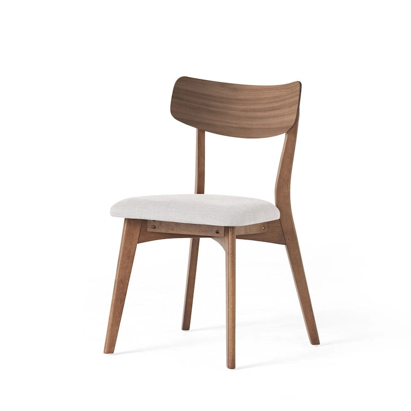 Lot de 2 chaises de salle à manger en bois beige clair, chaises d'appoint, chaises de bureau