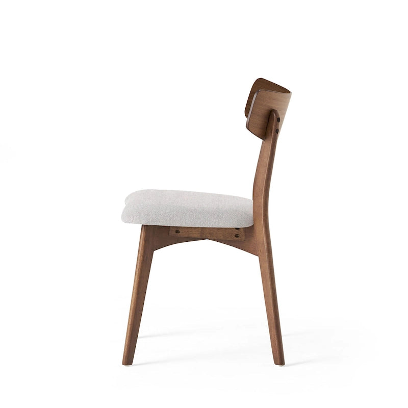 Lot de 2 chaises de salle à manger en bois beige clair, chaises d'appoint, chaises de bureau