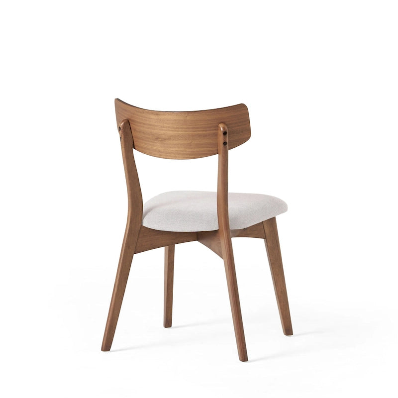 Lot de 2 chaises de salle à manger en bois beige clair, chaises d'appoint, chaises de bureau