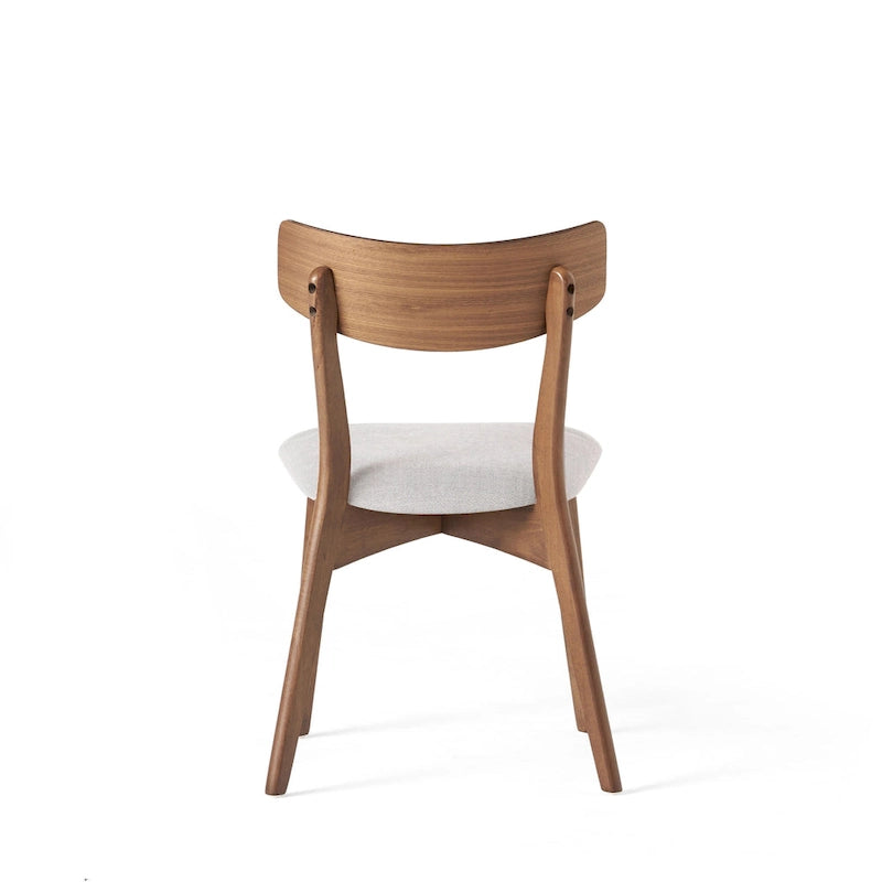 Lot de 2 chaises de salle à manger en bois beige clair, chaises d'appoint, chaises de bureau