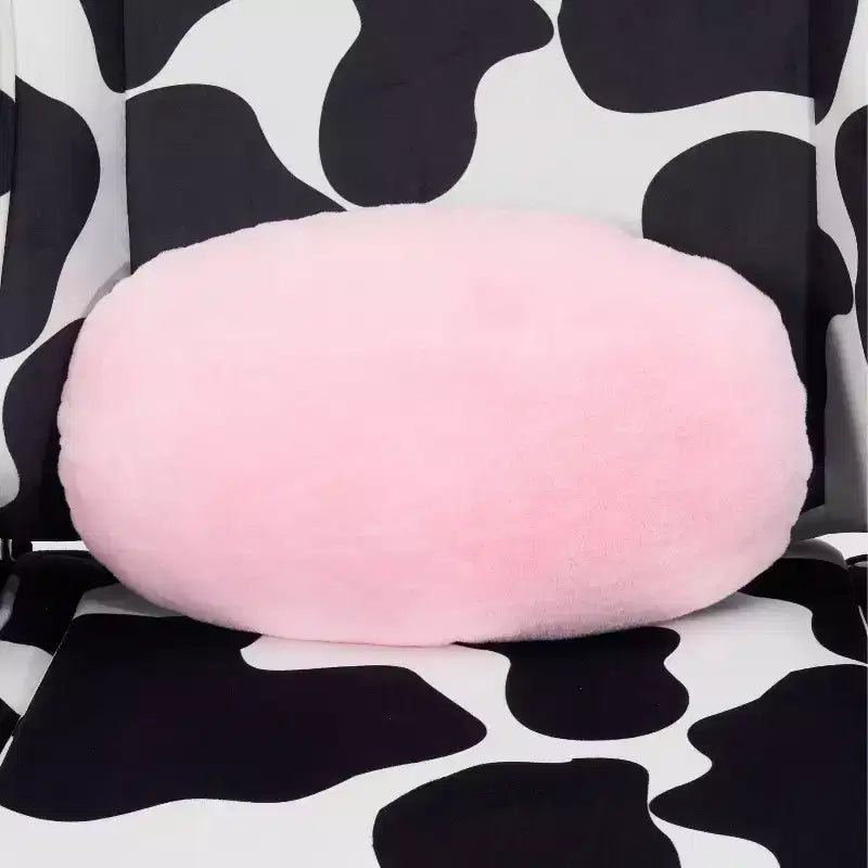 Fauteuil de jeu imprimé vache, mousse à mémoire de forme, réglable.