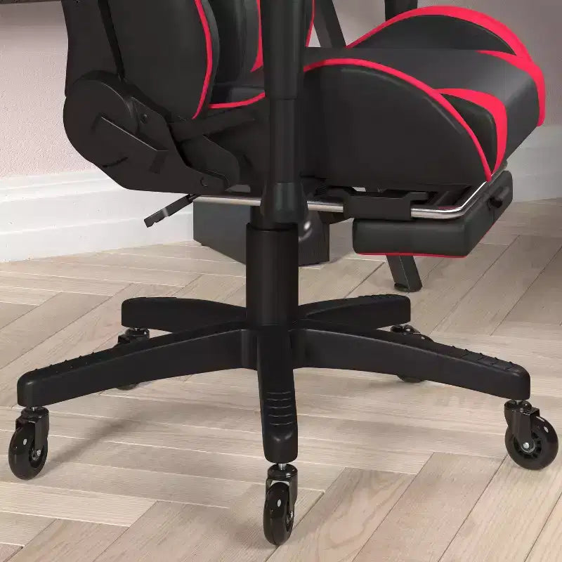 Chaise de jeu/chaise de bureau gamer avec dossier réglable