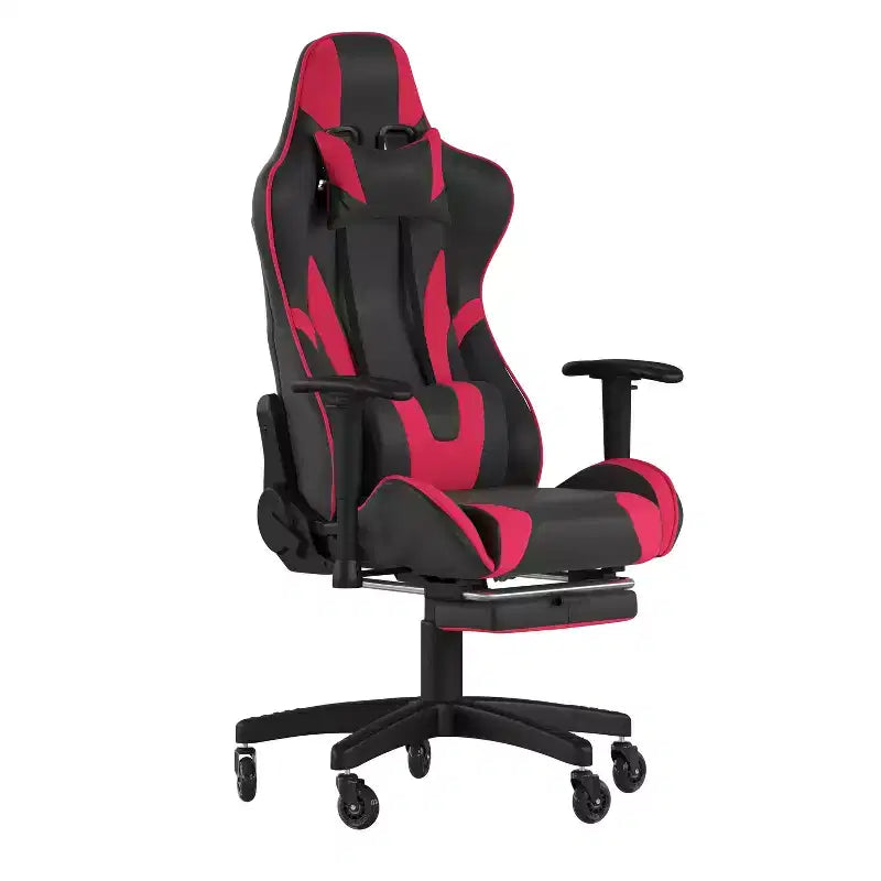 Chaise de jeu/chaise de bureau gamer avec dossier réglable