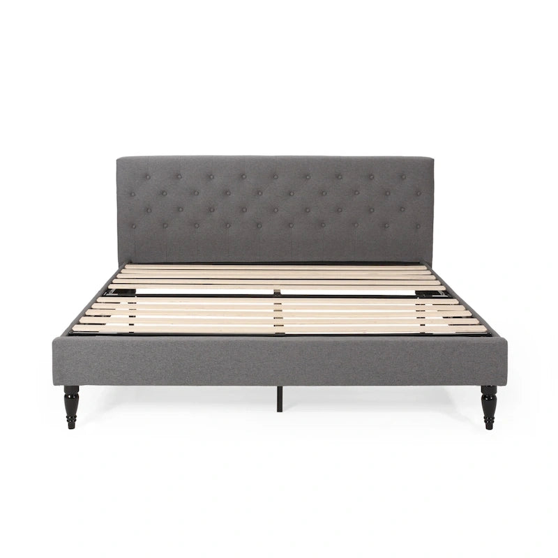 Plateforme de lit King rembourrée