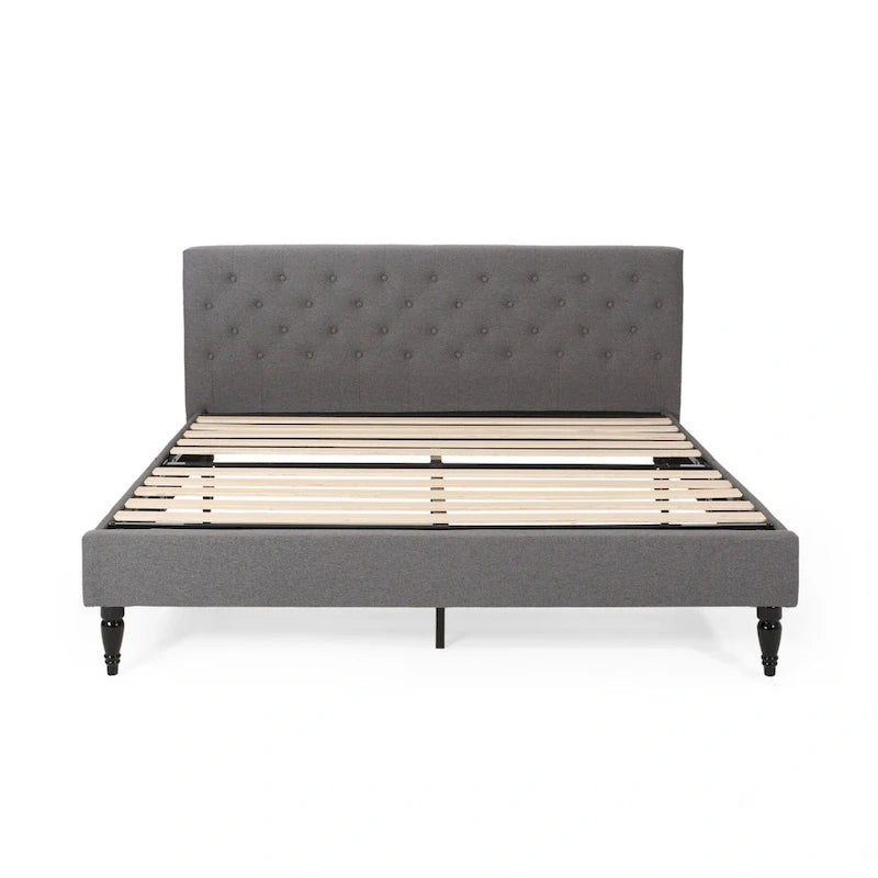 Plateforme de lit King rembourrée