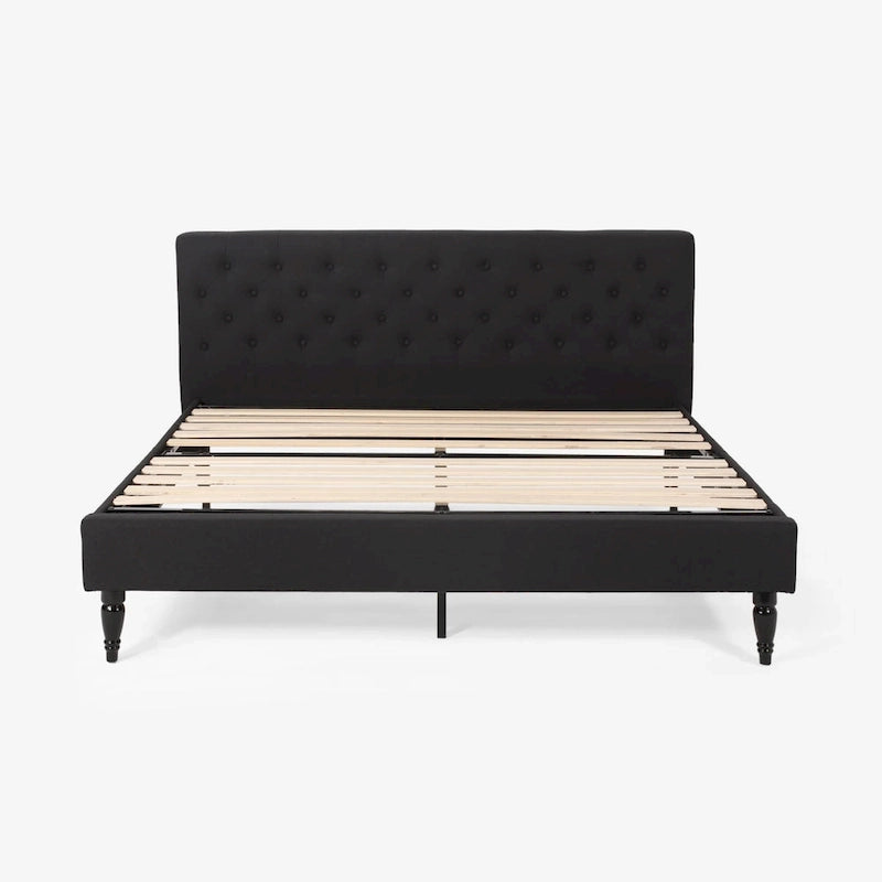 Plateforme de lit King rembourrée