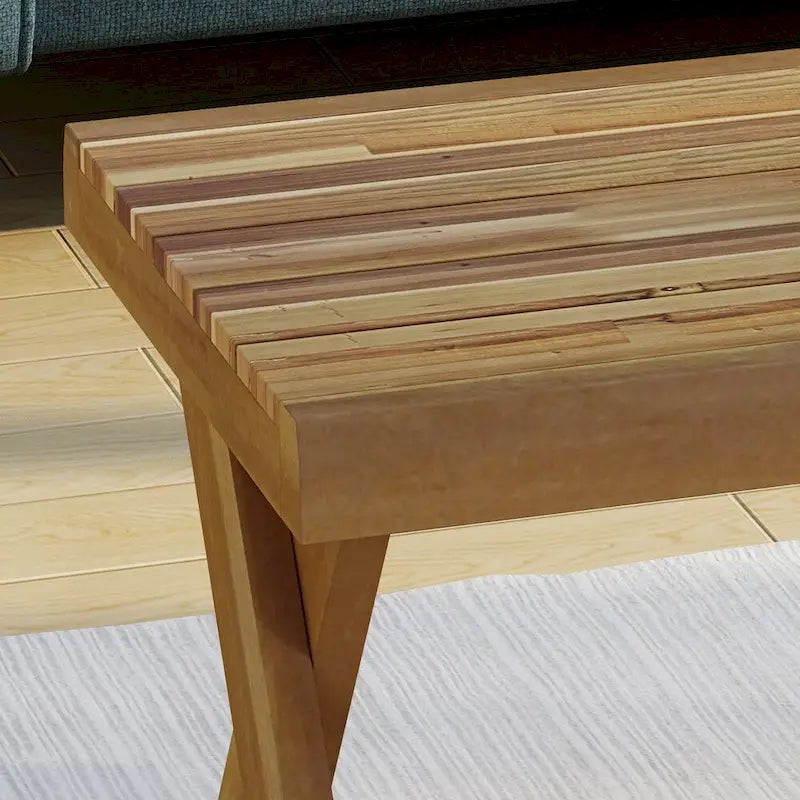 Table basse Esmeralda Farmhouse Acacia de Christopher Knight Home