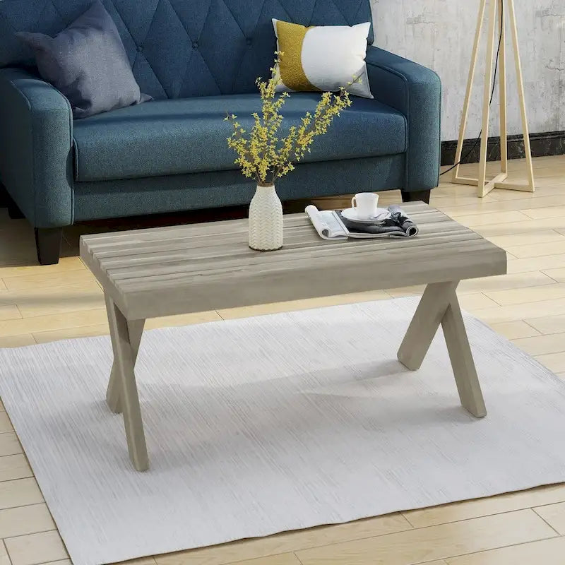 Table basse Esmeralda Farmhouse Acacia de Christopher Knight Home