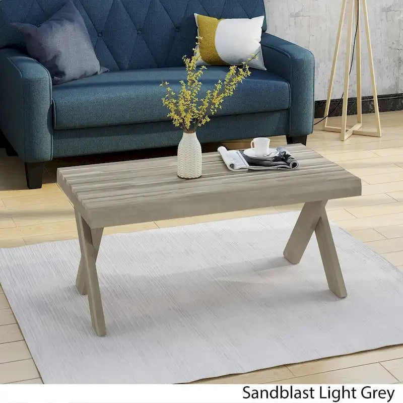 Table basse Esmeralda Farmhouse Acacia de Christopher Knight Home