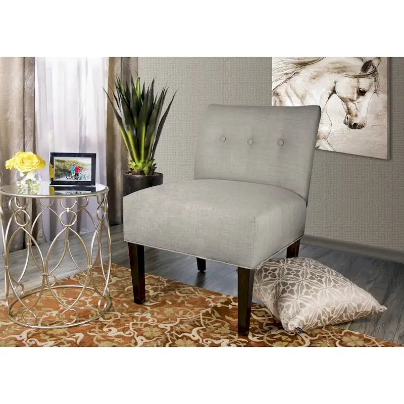 Chaise capitonnée