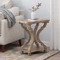 Table d'appoint rectangulaire de style campagne française