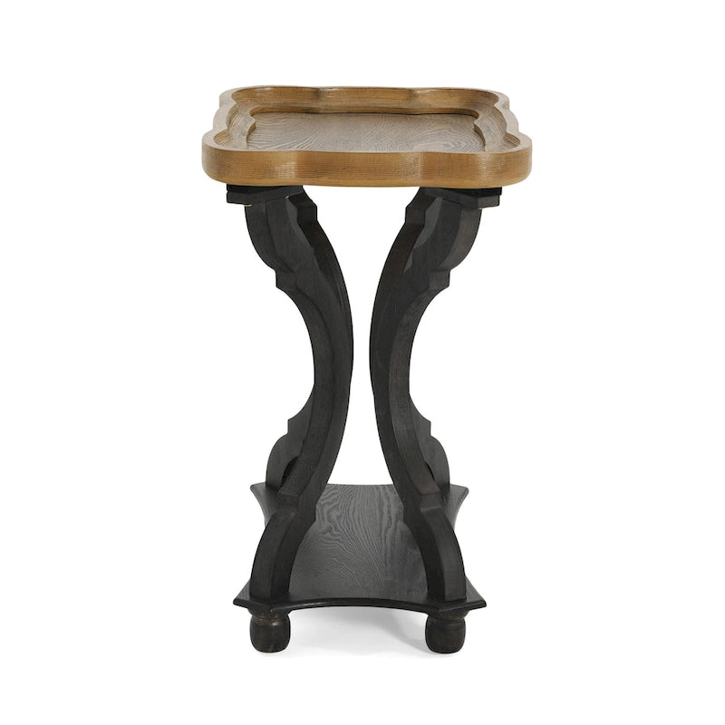 Table d'appoint rectangulaire de style campagne française