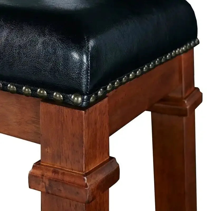 Tabouret de bar sans dossier en similicuir
