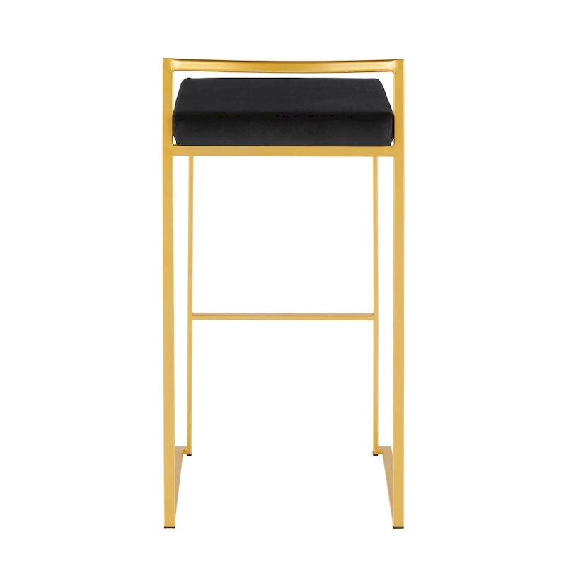 Tabouret de bar empilable doré Silver Orchid Forest