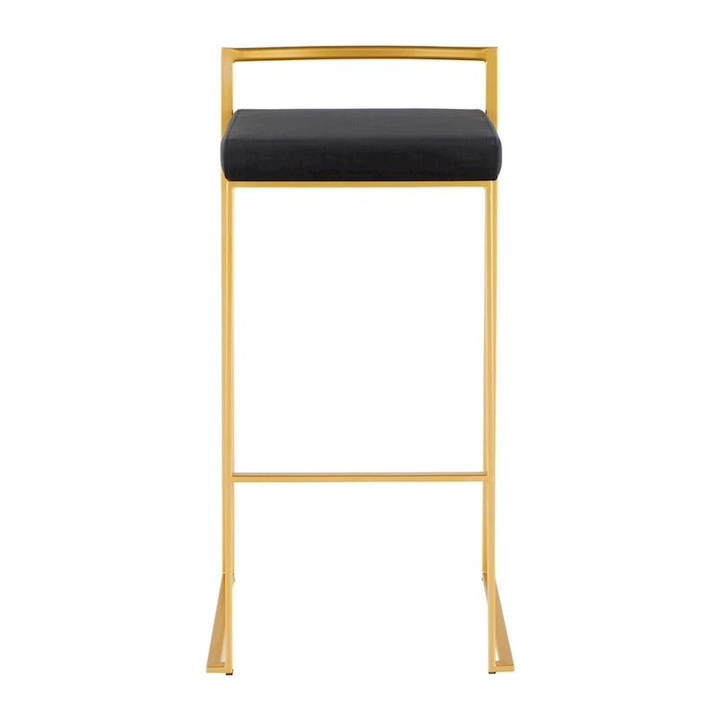 Tabouret de bar empilable doré Silver Orchid Forest