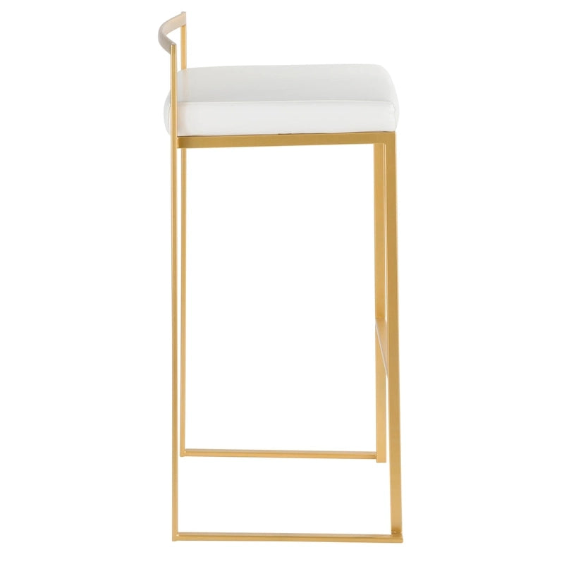 Tabouret de bar empilable doré Silver Orchid Forest