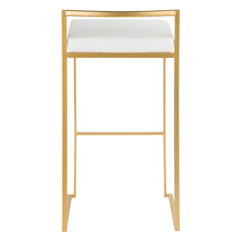 Tabouret de bar empilable doré Silver Orchid Forest