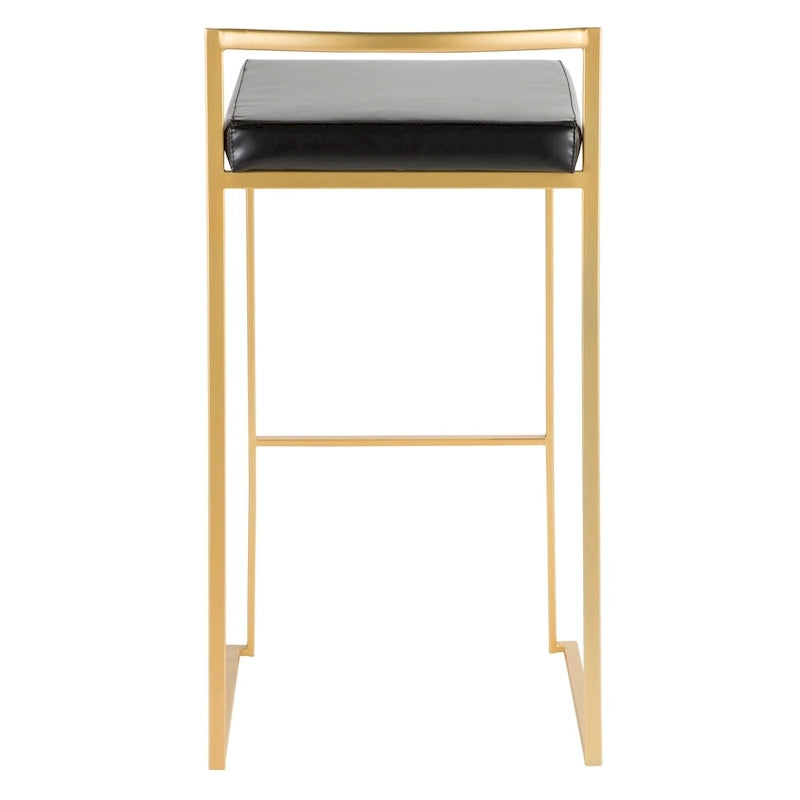 Tabouret de bar empilable doré Silver Orchid Forest