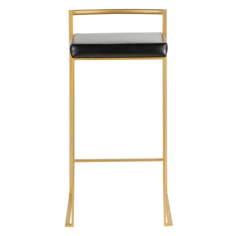 Tabouret de bar empilable doré Silver Orchid Forest