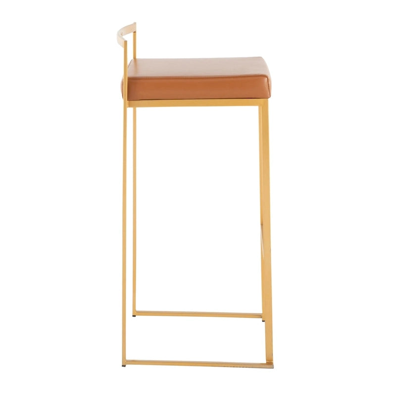 Tabouret de bar empilable doré Silver Orchid Forest