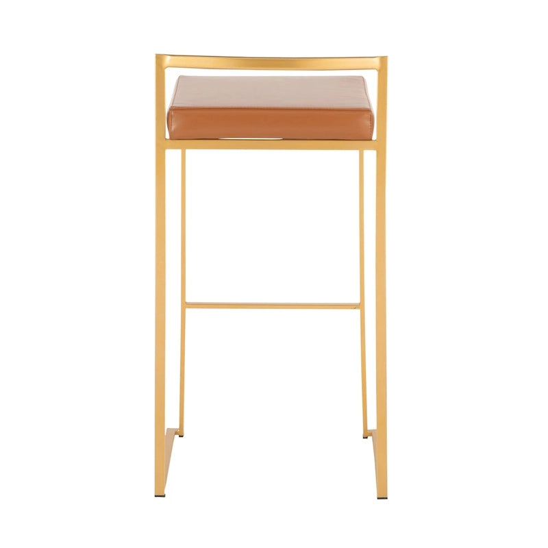 Tabouret de bar empilable doré Silver Orchid Forest