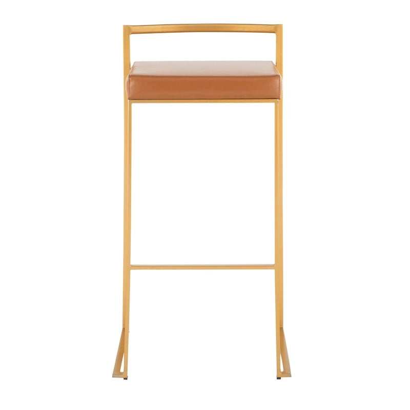 Tabouret de bar empilable doré Silver Orchid Forest