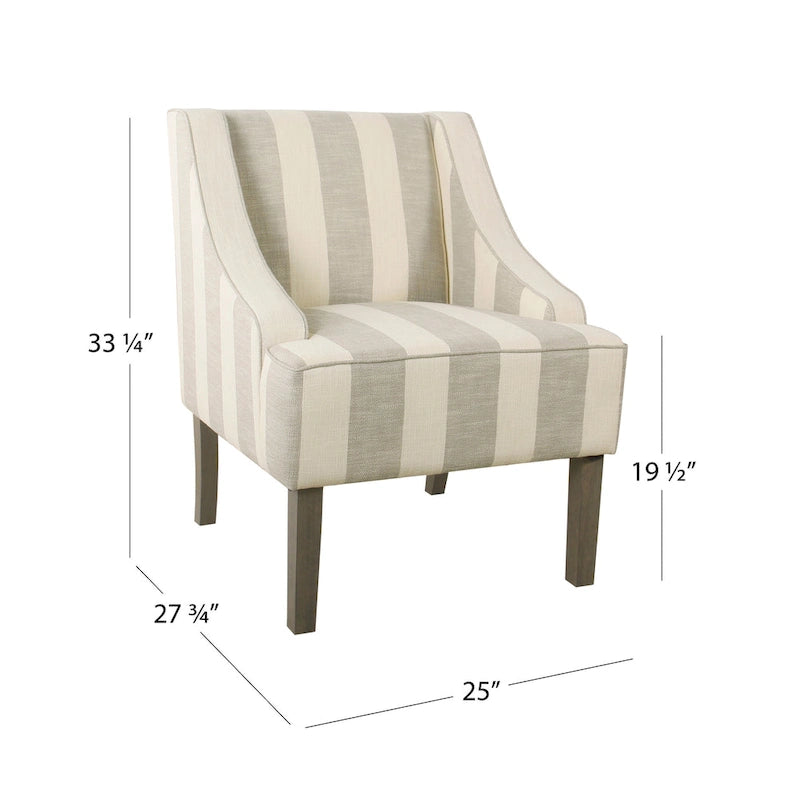 Fauteuil classique aux lignes courbes