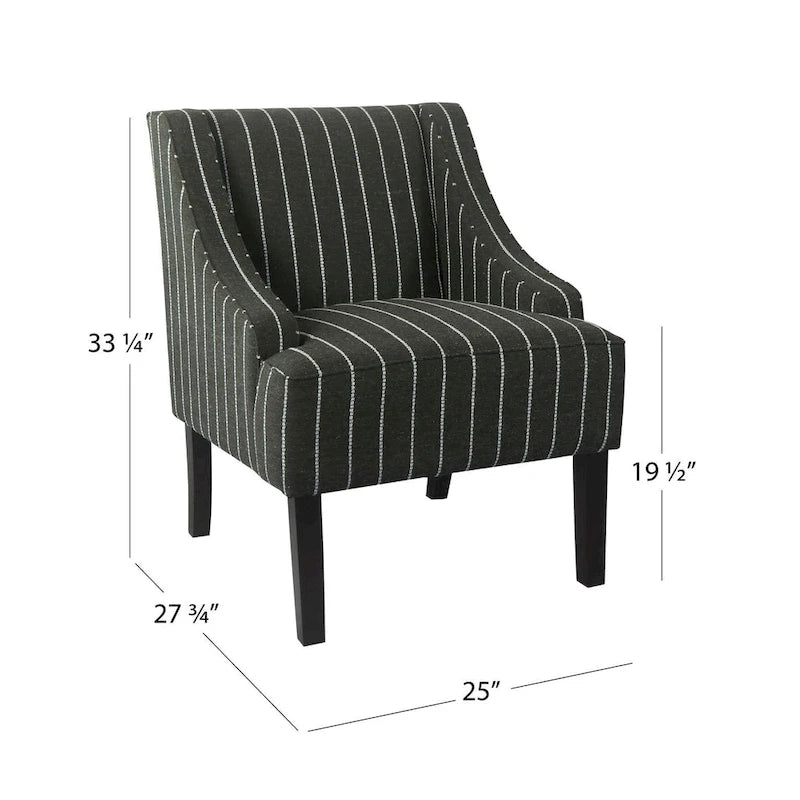 Fauteuil classique aux lignes courbes