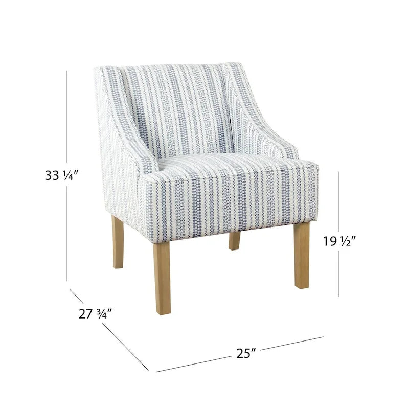 Fauteuil classique aux lignes courbes