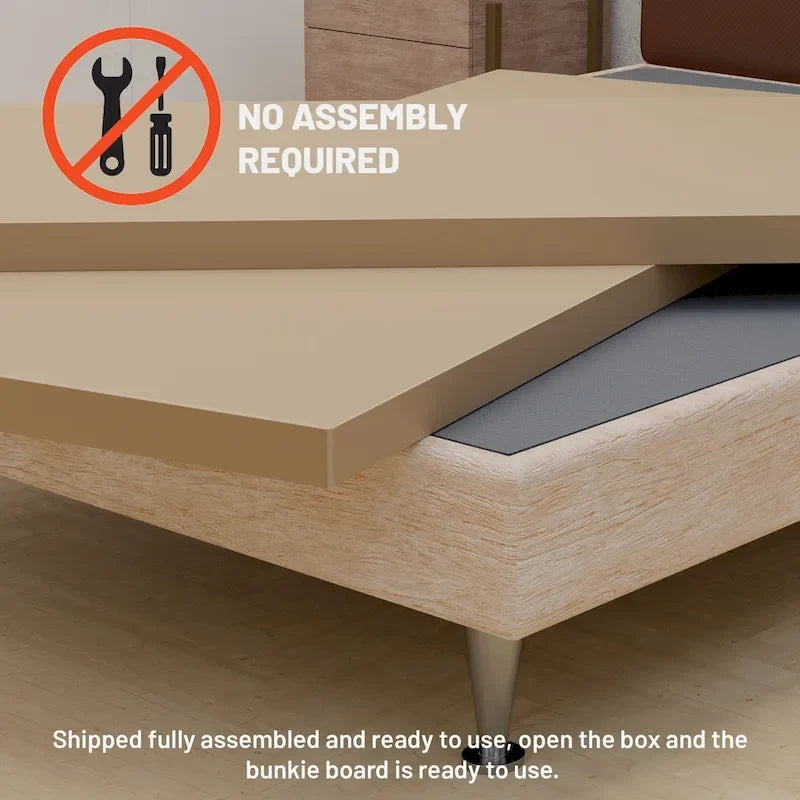 Panneau de soutien de matelas fendu - entièrement assemblé pour un confort et un soutien améliorés.