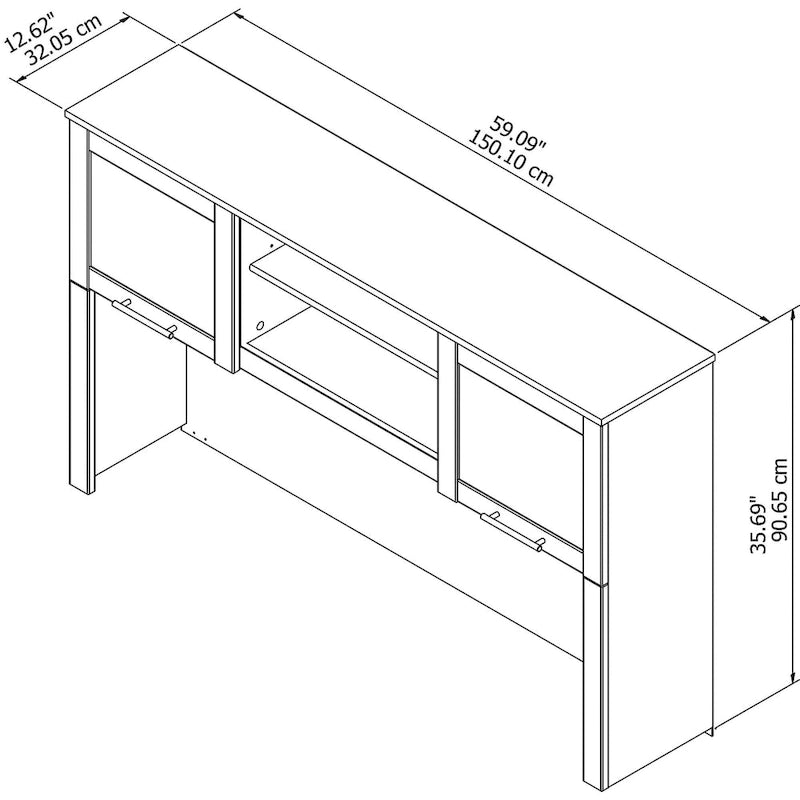 Bureau en L et étagère