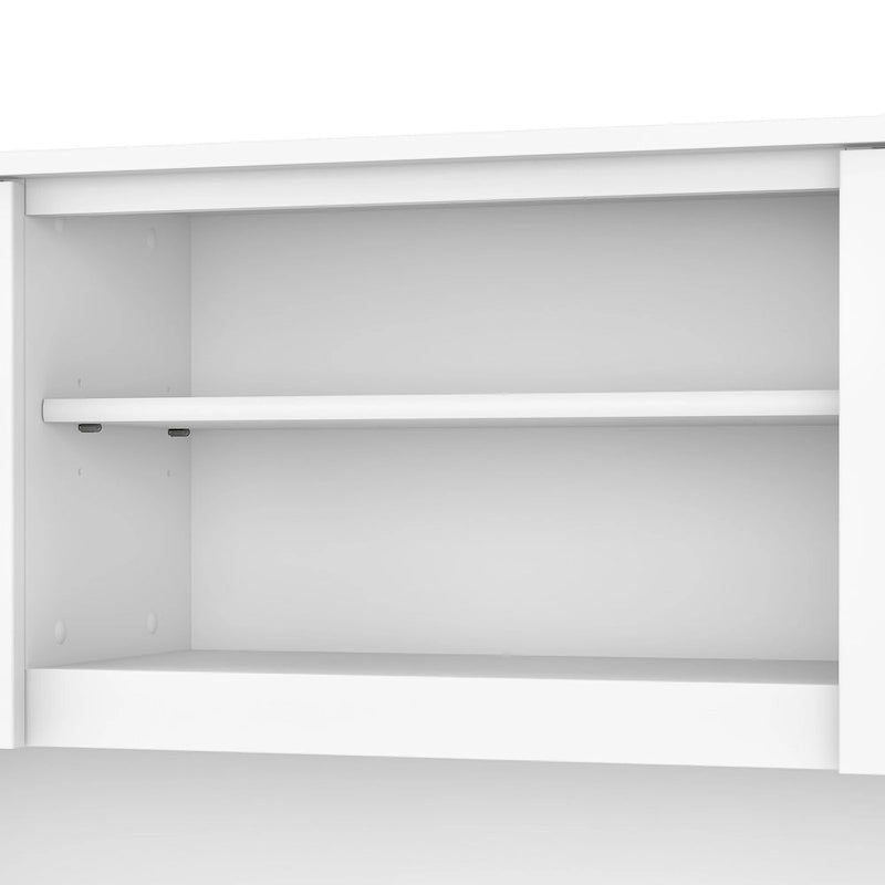 Bureau en L et étagère