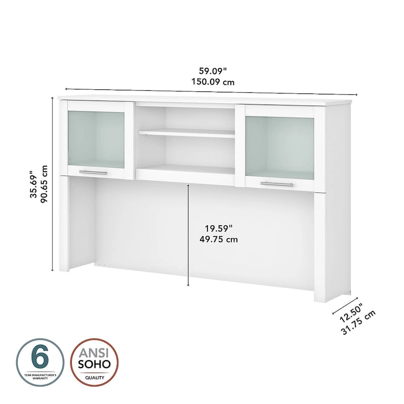Bureau en L et étagère
