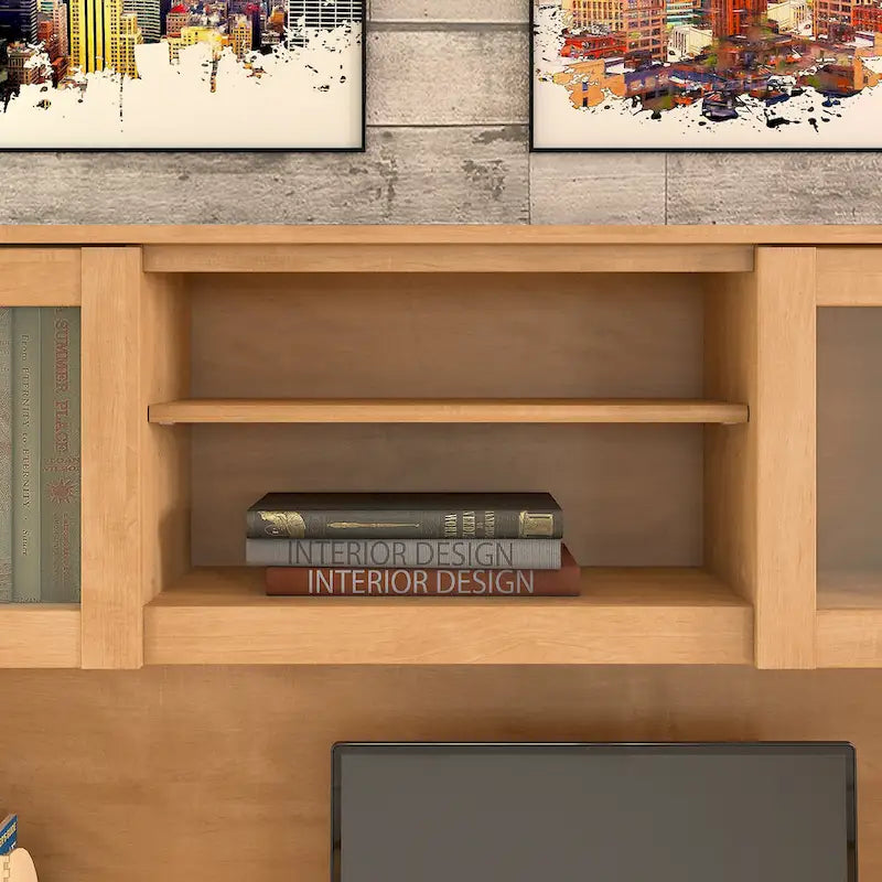Bureau en L et étagère
