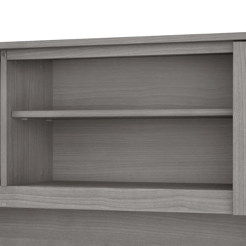 Bureau en L et étagère