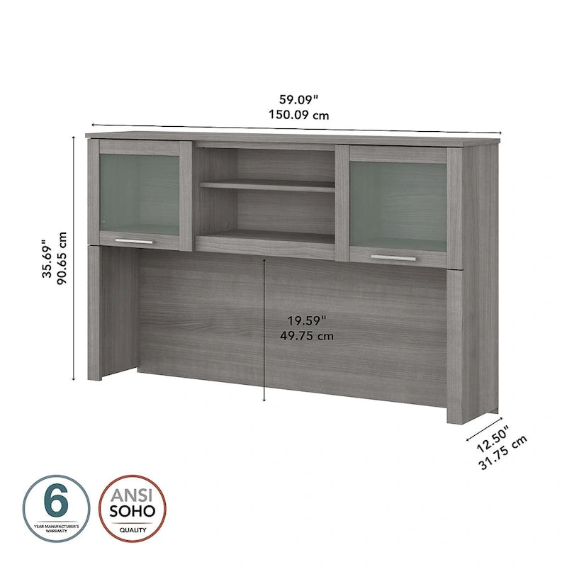 Bureau en L et étagère