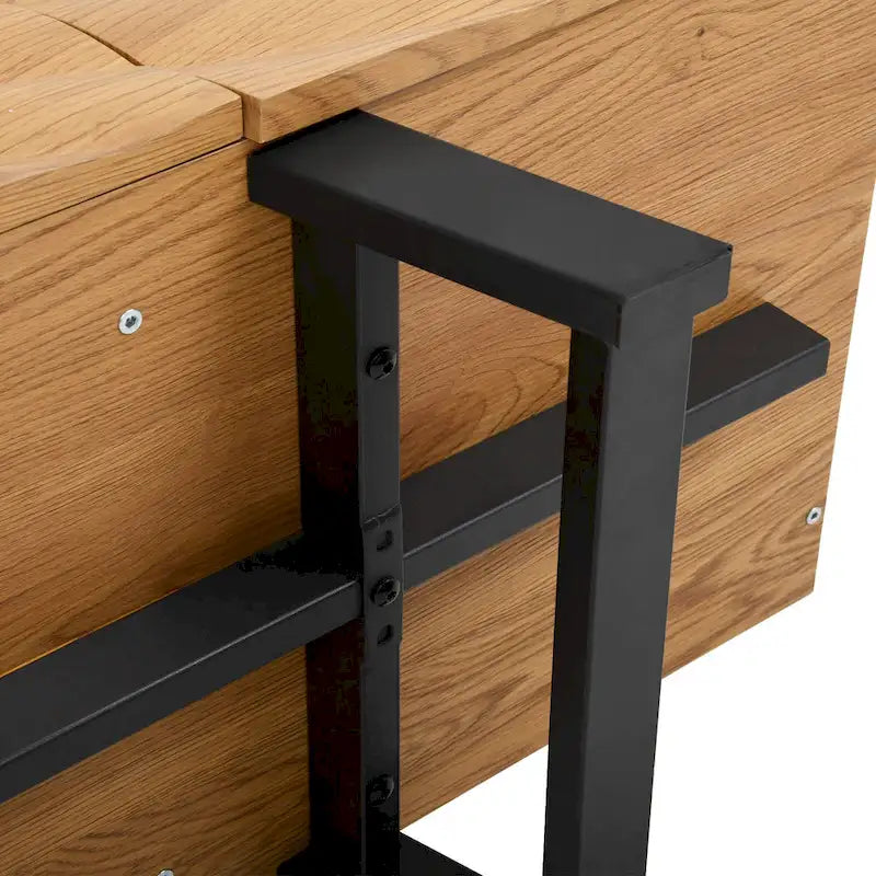 Meuble TV de rangement à quatre portes avec relief d'ondulations d'eau